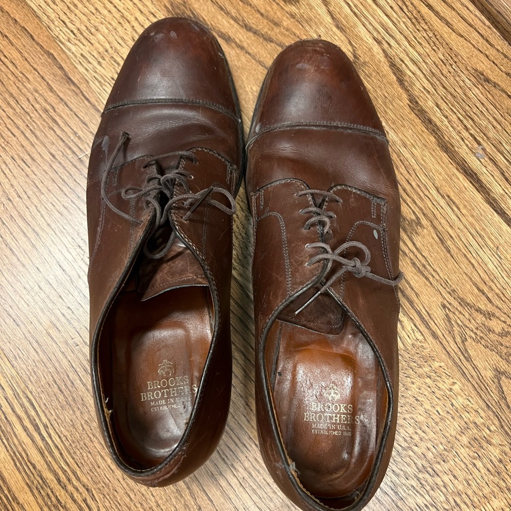 Peal & Co LTD Brooks Brothers brown cap toe shoe, size 11.5, UC